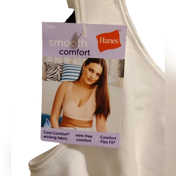 Hanes Womens Cozy Pullover Comfort Evolution Bra XL - Picture 4 of 9